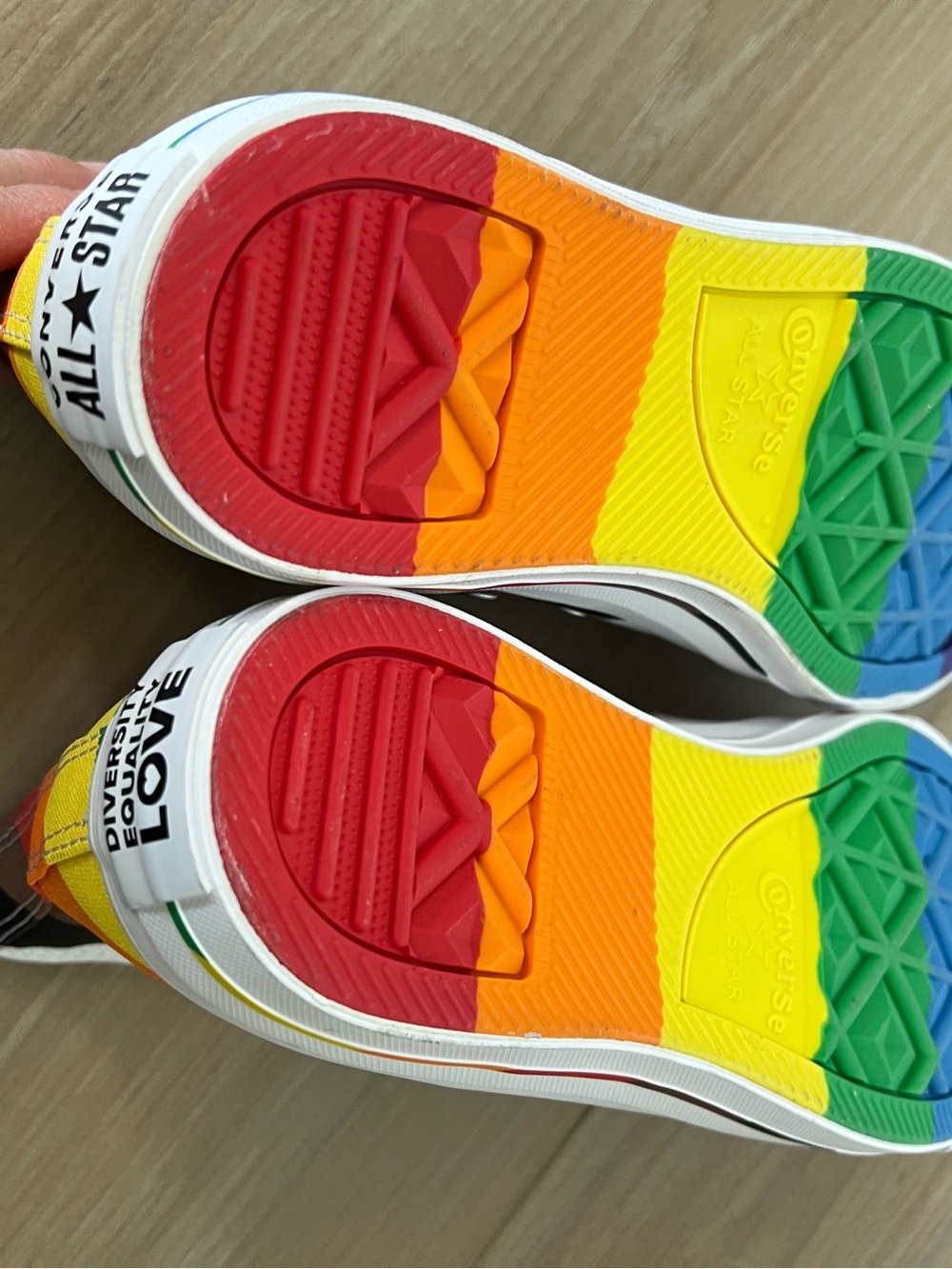 Converse Diversity Equality Love High Top Pride White Rainbow - Picture 4 of 8
